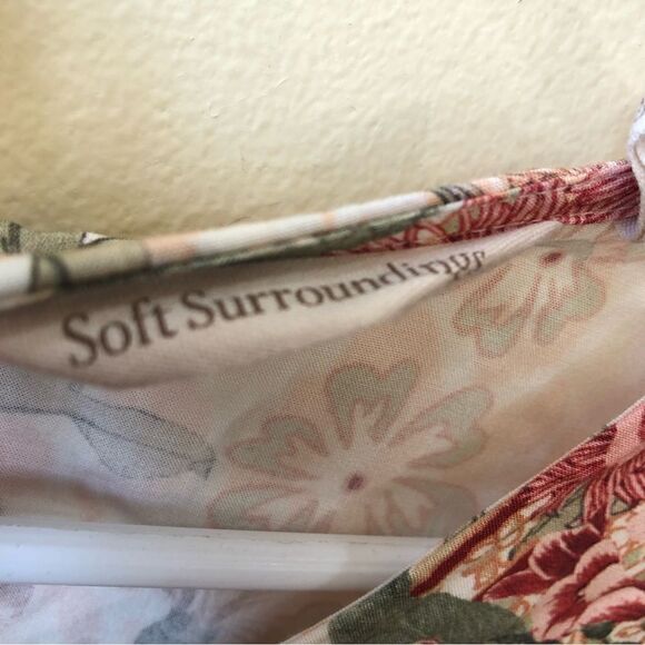 Soft Surroundings Floral Round Neck T-Shirt - Picture 4 of 7